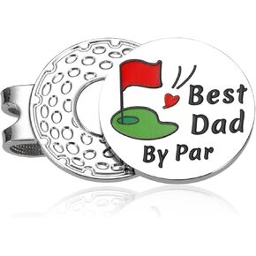 هدايا Aeolussoms Golf Dad لعيد الأب أفضل أب من Par Golf Ball Marker هدية للأب من الابنة الابن الجديد هدايا عيد ميلاد الأب الجديد للزوج من الزوجة Golfdaddy هدية للرجال لاعبي الجولف in Kuwait