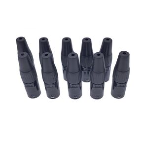 8p8c RJ45 صافي العمل موصل IP65 D لوحة مقابس إيثرنت موصل المقبس 10 قطعة (10xblack التوصيل) in Kuwait