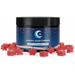 ZAYMAN Melatonin Free Sleep Gummies, Natural Sleep Aid Gummies with L-Theanine, Magnesium Glycinate, Valerian Root, Passionflower - Sugar Free, Strawberry Flavor, Vegan, 60 Count in Saudi Arabia