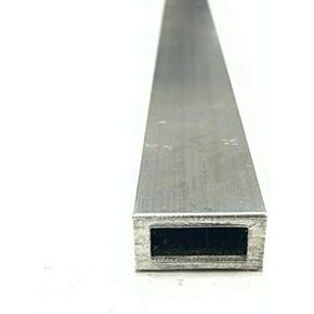 6063 أنبوب ألومنيوم مستطيل 1/2 بوصة × 1 بوصة × .125 بوصة قطعة حائط 12 بوصة in Kuwait