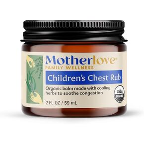 Motherlove Children's Chest Rub (2 oz) Herbal Balm for Soothing Congestion for Ages 2 and up —Organic, & Cruelty Free in Kuwait