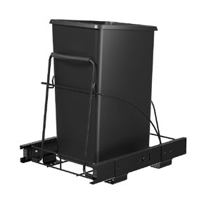 Pull Out Trash Can Under Cabinet Shelf - Under Sink Trash Can Pull Out Slider for 30–35 Quart Cans Up to 80 lb - Cabinet Trash Can Pull Out Kit - (Can Not Included) in Kuwait