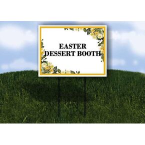 كشك حلوى عيد الفصح زهور الربيع الحمضيات الأوكالبتوس لأعلى السهام على شكل حرف A من جانب واحد مقاس 23 × 23 بوصة. in Kuwait