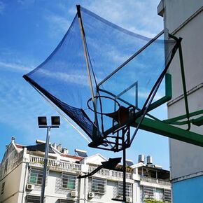 شوت كرة السلة العائدة للتدريب المعلق خفيف الوزن للاستخدام الداخلي/الخارجي على شكل قمع، أداة مساعدة لممارسة الرماية باللون الأسود in Kuwait