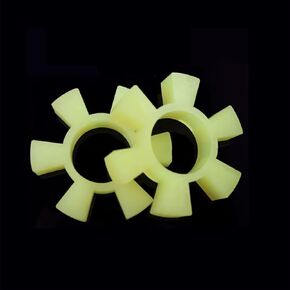 وسادة عازلة للاقتران من مادة البولي يوريثين صفراء على شكل حرف T على شكل زهر البرقوق سداسية عجلة مضخة المياه وسادة مطاطية مرنة (1 قطعة T120X60X24) in Kuwait