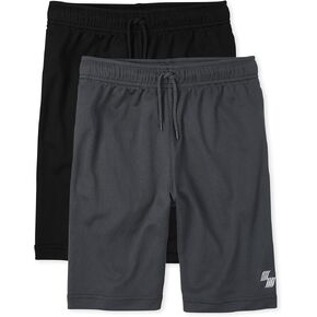 The Children's Place Boys' Athletic Basketball Shorts, Solid Color 3-Pack in Kuwait