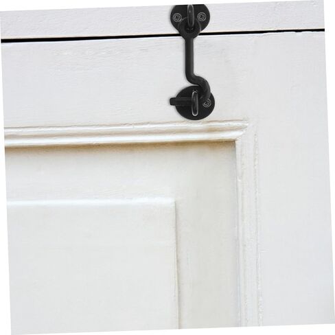 1Set Decorative Metal Hook Latch Heavy Duty Door and Window Latch Resistant Stylish and Versatile for Home Garage Kitchen and Storage Spaces for Hanging Coats in Saudi Arabia
