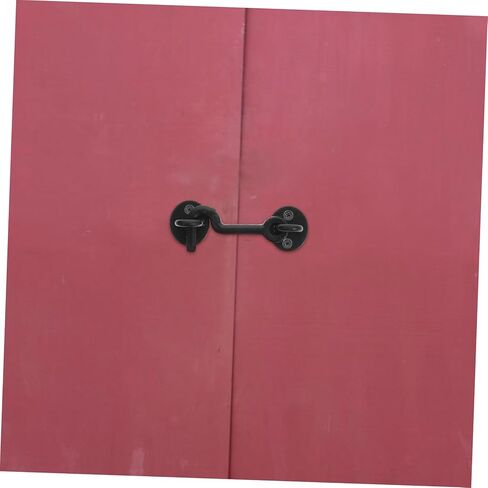 1Set Decorative Metal Hook Latch Heavy Duty Door and Window Latch Resistant Stylish and Versatile for Home Garage Kitchen and Storage Spaces for Hanging Coats in Saudi Arabia