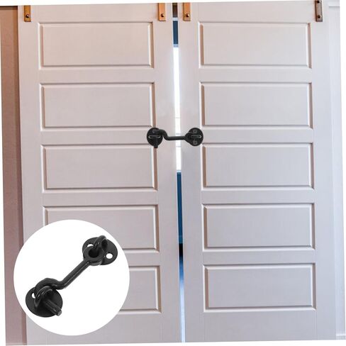 1Set Decorative Metal Hook Latch Heavy Duty Door and Window Latch Resistant Stylish and Versatile for Home Garage Kitchen and Storage Spaces for Hanging Coats in Saudi Arabia