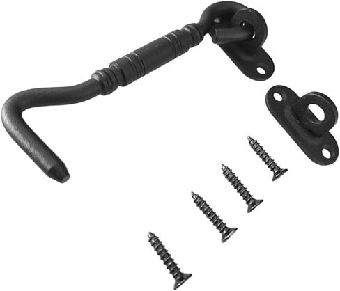 1Set Heavy Duty Hook Latch Barn Door Lock Screen Door Hook and Eye Latch Secure and Elegant Latch for Bedroom Doors Sliding and Bifold Applications in Saudi Arabia