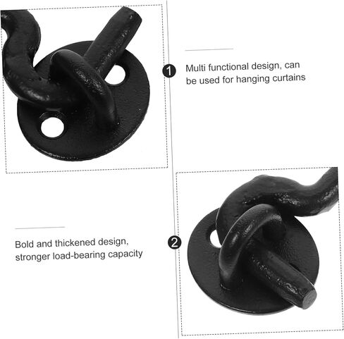 مجموعة واحدة من خطاف مزلاج النافذة المصبوب من Outanaya مع مزلاج للعين، خطاف معدني متين لتأمين الأبواب والنوافذ، تصميم مقاوم لديكور المنزل العتيق in Kuwait