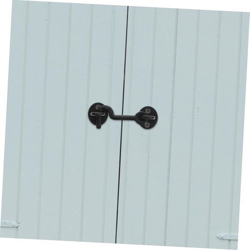 مجموعة واحدة من خطاف مزلاج النافذة المصبوب من Outanaya مع مزلاج للعين، خطاف معدني متين لتأمين الأبواب والنوافذ، تصميم مقاوم لديكور المنزل العتيق in Kuwait