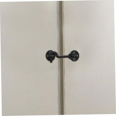 مجموعة واحدة من خطاف مزلاج النافذة المصبوب من Outanaya مع مزلاج للعين، خطاف معدني متين لتأمين الأبواب والنوافذ، تصميم مقاوم لديكور المنزل العتيق in Kuwait