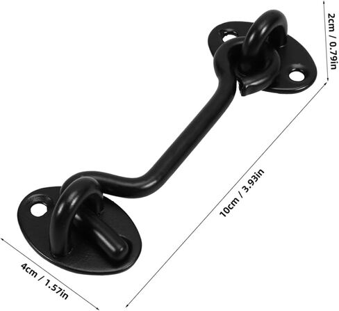 4 قطع من Lurrose مصنوعة من الفولاذ المقاوم للصدأ شديد التحمل، قفل باب الحظيرة، مزلاج آمن، آلية باب منزلق للاستخدام الداخلي والخارجي، عملية صامتة، تصميم متين in Kuwait