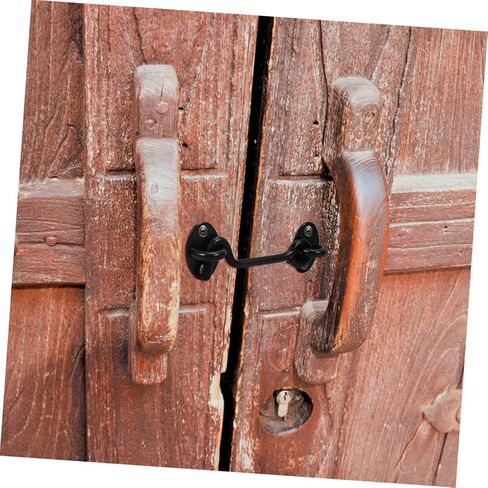 4 قطع من Lurrose مصنوعة من الفولاذ المقاوم للصدأ شديد التحمل، قفل باب الحظيرة، مزلاج آمن، آلية باب منزلق للاستخدام الداخلي والخارجي، عملية صامتة، تصميم متين in Kuwait