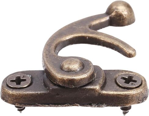 20PCS Bronze Tone Antique Right Hook Hasp Horn Lock Wood Jewelry Box Hook Clasp in Saudi Arabia