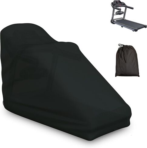 غطاء جهاز المشي مقاوم للماء في الهواء الطلق، 78.7 × 59 × 37.4 بوصة، معدات تمارين اللياقة البدنية القابلة للطي للمنزل وواقي الشمس وملحقات تخزين أغطية متعددة الوظائف (أسود، 78.7 × 59 × 37.4) in Kuwait