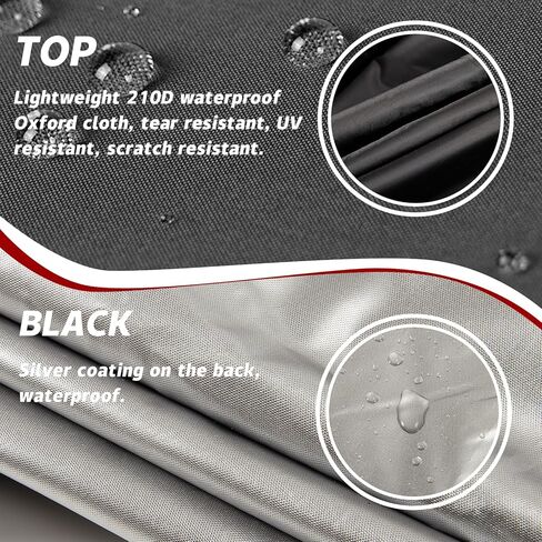 غطاء جهاز المشي مقاوم للماء في الهواء الطلق، 78.7 × 59 × 37.4 بوصة، معدات تمارين اللياقة البدنية القابلة للطي للمنزل وواقي الشمس وملحقات تخزين أغطية متعددة الوظائف (أسود، 78.7 × 59 × 37.4) in Kuwait