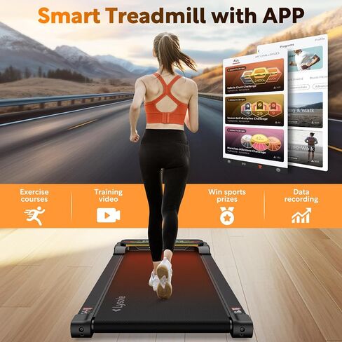 Lysole Walking Pad Treadmill with Incline,Treadmills for Home and Office,340 Lb Capacity,4 in 1 Portable Under Desk Treadmill with Remote Control,Large LED Display in Saudi Arabia