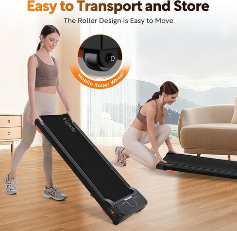 Lysole Walking Pad Treadmill with Incline,Treadmills for Home and Office,340 Lb Capacity,4 in 1 Portable Under Desk Treadmill with Remote Control,Large LED Display in Saudi Arabia