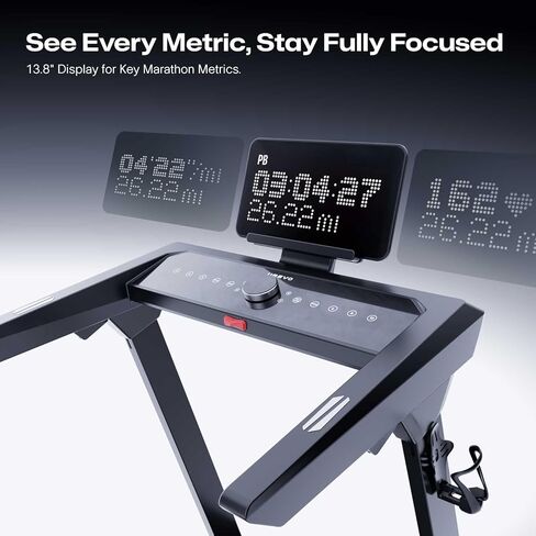 1st Smart Home Treadmill only for Marathoner, UREVO Quiet Treadmills for Home with Dual Brushless 4.0 HP Motorized, 12.5 MPH Foldable Treadmill, 400 LBS Capacity, 12% Auto Incline, Installation Free in Kuwait