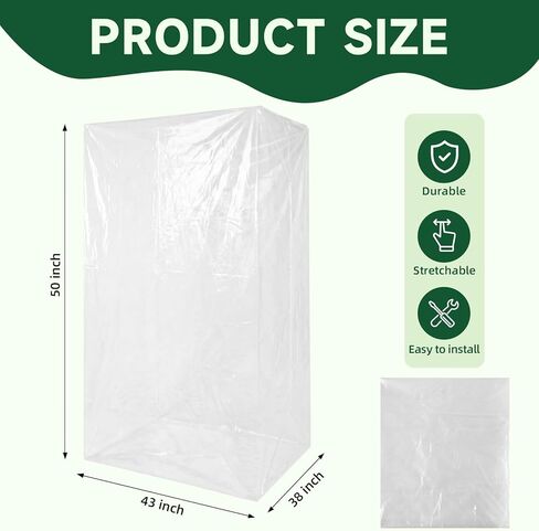 Hungdao 3 Pack Plastic Folding Treadmill Cover, Exercise Equipment Protector, Waterproof and Dustproof for 43 L x 38 W x 50 H Most Folding Treadmills in Saudi Arabia