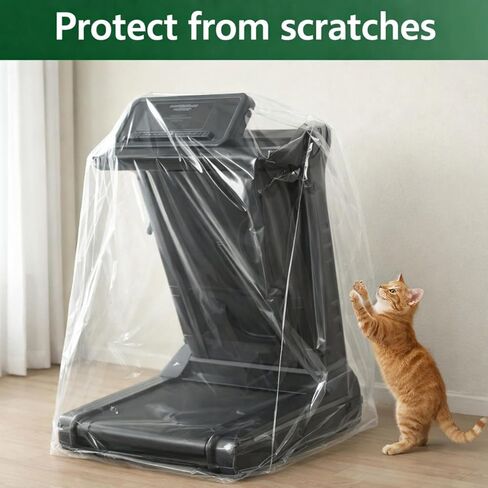 Hungdao 3 Pack Plastic Folding Treadmill Cover, Exercise Equipment Protector, Waterproof and Dustproof for 43 L x 38 W x 50 H Most Folding Treadmills in Saudi Arabia