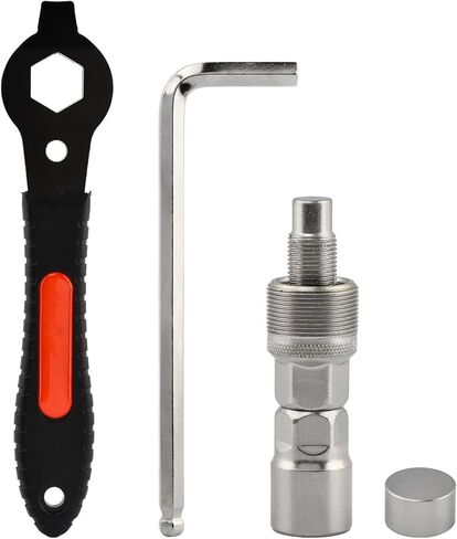 أدوات إزالة ساحبة كرنك الدراجة، إزالة الدعامة السفلية لكرنك مربع مستدق للدراجة وذراع كرنك، مجموعة أدوات إصلاح الدراجات الاحترافية مع مفتاح ربط 16 مم in Kuwait