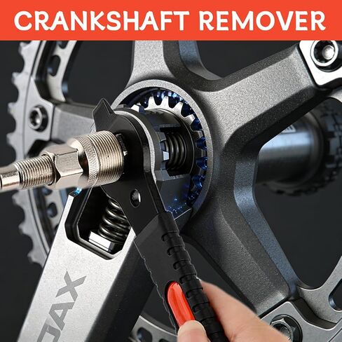 أدوات إزالة ساحبة كرنك الدراجة، إزالة الدعامة السفلية لكرنك مربع مستدق للدراجة وذراع كرنك، مجموعة أدوات إصلاح الدراجات الاحترافية مع مفتاح ربط 16 مم in Kuwait