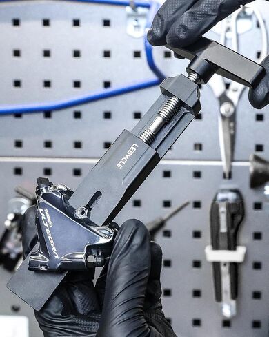 أداة إعادة ضبط مكبس الدراجة للفرجار ثنائي المكبس - تصميم الدفع المسطح يضمن الضغط المتساوي، ويمنع اختلال المكبس، أداة فرجار فرامل الدراجة المصنوعة من الألومنيوم 7075 لإصلاحات شيمانو وMTB in Kuwait