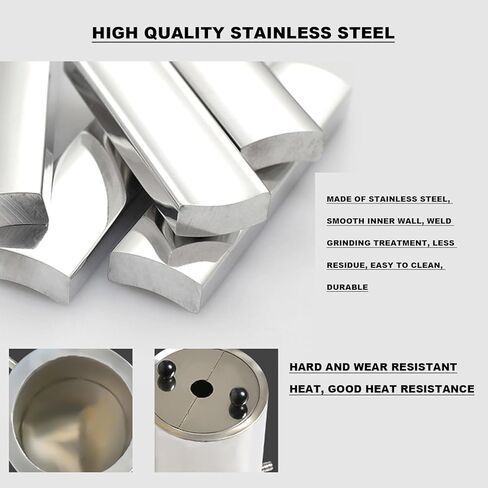 Laboratory Stainless Steel Drum, Double Layer Stainless Steel Barrel, Special Barrel for Laboratory Dispersant Stirrer, 2 Semicircular Covers, Internal Diameter 99mm, Outer 127mm in Kuwait