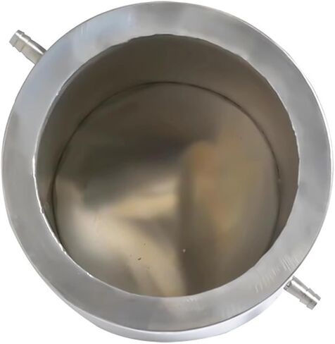 Laboratory Stainless Steel Drum, Double Layer Stainless Steel Barrel, Special Barrel for Laboratory Dispersant Stirrer, 2 Semicircular Covers, Internal Diameter 99mm, Outer 127mm in Kuwait
