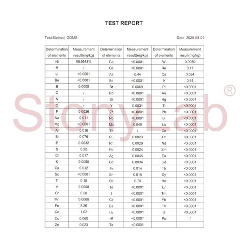 stonylab Nickel Electrode, 10x10x0.1 mm Laboratory Electrolytic Cell Nickel Electrode with PTFE Body Compatible with stonylab Electrolytic Cell in Saudi Arabia