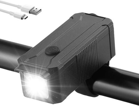 80 Lumens 3 Modes USB-Micro-B Rechargeable Front Bicycle Lights for Night Ride | 400 mAh Battery Super Rechargeable Bike Lights for Night Riding | Waterproof LED Bike Headlight for Mountains & Roads in Saudi Arabia