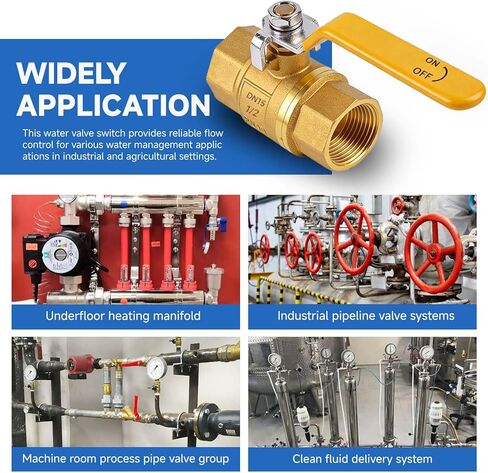 1-1/4 Inch NPT Heavy Duty Full Port Ball Valve, Brass Water Shut Off Valve,NPT Female x Female Thread, 150 PSI WSP / 600 PSI WOG (1 PCS) in Saudi Arabia