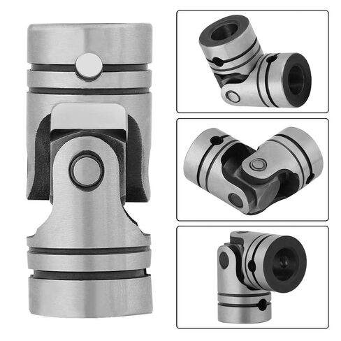 2pcs Universal Joint Shaft Coupling, Diameter 20mm Shaft Coupling Motor Connector Steering Steel Universal Joint for General Machinery, Compressor in Saudi Arabia