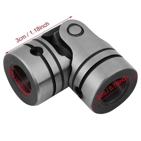 2pcs Universal Joint Shaft Coupling, Diameter 20mm Shaft Coupling Motor Connector Steering Steel Universal Joint for General Machinery, Compressor in Saudi Arabia