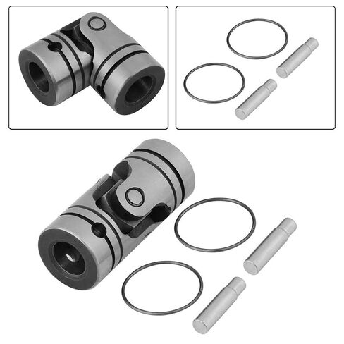 2pcs Universal Joint Shaft Coupling, Diameter 20mm Shaft Coupling Motor Connector Steering Steel Universal Joint for General Machinery, Compressor in Saudi Arabia