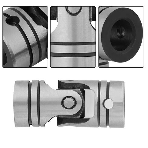 2pcs Universal Joint Shaft Coupling, Diameter 20mm Shaft Coupling Motor Connector Steering Steel Universal Joint for General Machinery, Compressor in Saudi Arabia