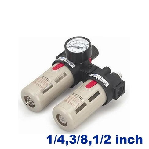 Pneumatic air frl BFC2000/3000/4000 1/4 3/8 1/2 inch with pressure gauge filter regulator lubricator for filling machine(Copper element,3/8") in Saudi Arabia