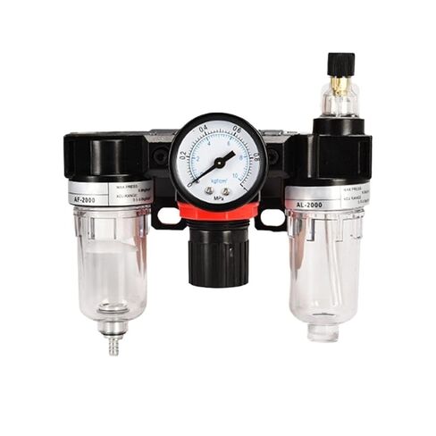 AC2000 BC2000/3000/4000 Pneumatic FRL with PG and BKT, Automatic Drain for Air Compressor, Industrial Tool Accessories(BC2000,Copper Filter) in Saudi Arabia