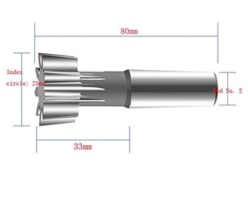 Tapered Shank Straight Tooth Shaper Cutter, Modulus 2.75, Pressure Angle 20 Degrees in Saudi Arabia