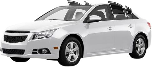 Precut Windows Tint Film جميع الجانبين سيارات Sun حظر الحماية من الخصوصية المضادة للزجاج التحطيم 2 Ply Film 35 ٪ Tint Shade Kit لـ Chevrolet Cruze سيدان 2011-2015 in Kuwait
