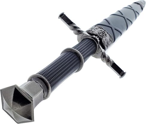 خنجر العصور الوسطى على شكل سيف فضي. للمجموعة، والهدايا، والحفلات التنكرية في معرض عصر النهضة (أسود-807) in Kuwait