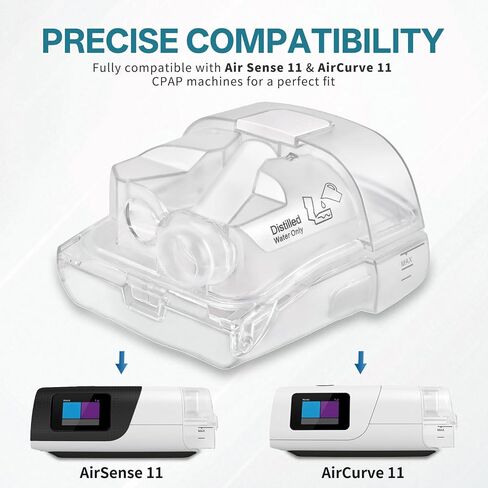 غرفة مياه بديلة لجهاز ResMed AirSense 11 وAirCurve 11 - خزان مرطب متين، سهل الملء والتنظيف، غرفة مياه CPAP مقاومة للتسرب in Kuwait