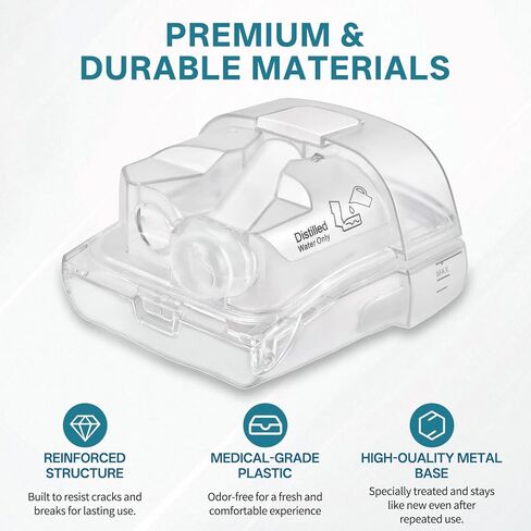 غرفة مياه بديلة لجهاز ResMed AirSense 11 وAirCurve 11 - خزان مرطب متين، سهل الملء والتنظيف، غرفة مياه CPAP مقاومة للتسرب in Kuwait