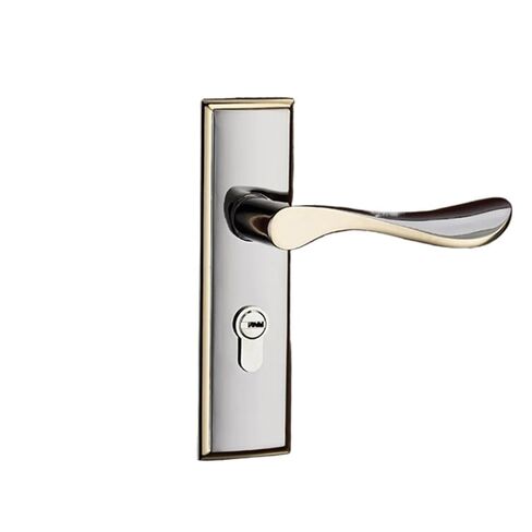 Modern Mute Room Door Lock Handle Interior Door Single Bolt Door Lock Gate Lock Furniture Hardware 1Pcs(Silver_50MM) in Saudi Arabia