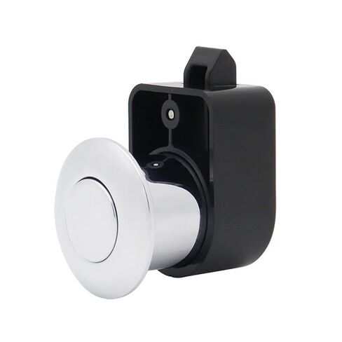 Black Push Button Lock 25mm Cut Hole RV Motorhome Kitchen Cabinet Lock Keyless Drawer Lock Handles Yachts Furniture Hardware 1Pcs in Saudi Arabia