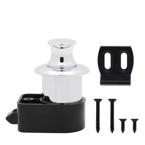 Black Push Button Lock 25mm Cut Hole RV Motorhome Kitchen Cabinet Lock Keyless Drawer Lock Handles Yachts Furniture Hardware 1Pcs in Saudi Arabia