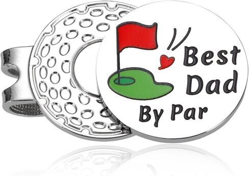 هدايا Aeolussoms Golf Dad لعيد الأب أفضل أب من Par Golf Ball Marker هدية للأب من الابنة الابن الجديد هدايا عيد ميلاد الأب الجديد للزوج من الزوجة Golfdaddy هدية للرجال لاعبي الجولف in Kuwait